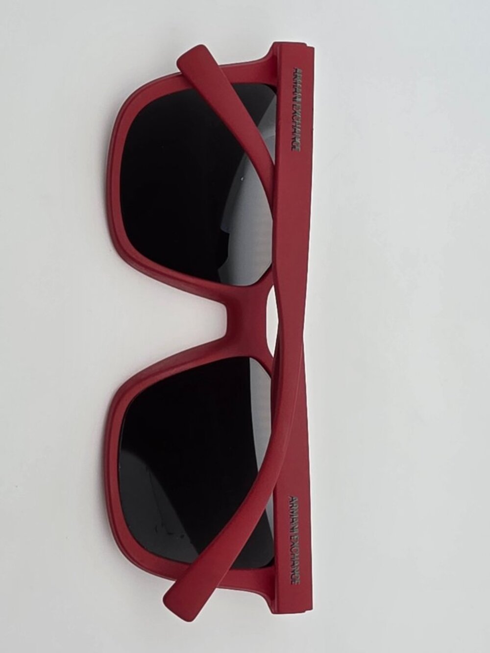 Armani Exchange AX4108S 827487 Red Frame Grey Lens Sunglasses w Case Brazil 57mm - Picture 10 of 15
